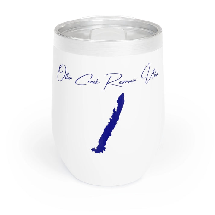 Utah  Otter  Creek  Reservoir  Wine  Tumbler  front  position  view  from  front  white.webp