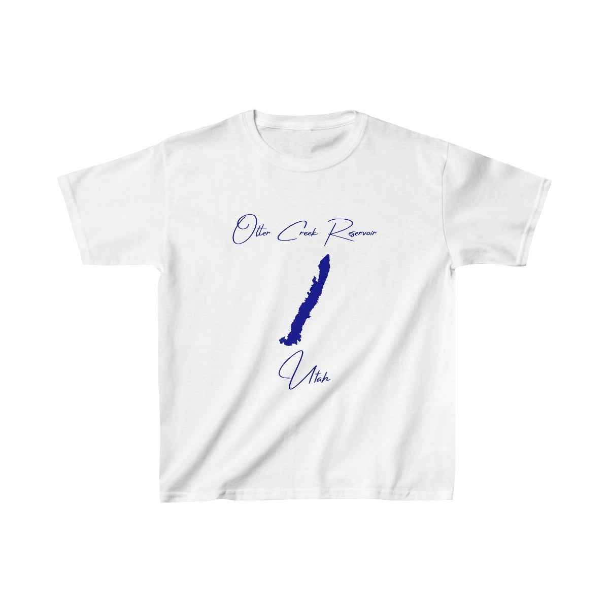Utah  Otter  Creek  Reservoir  Youth  T-shirt  front  position  view  from  front  white.webp