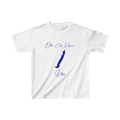 Utah  Otter  Creek  Reservoir  Youth  T-shirt  front  position  view  from  front  white.webp