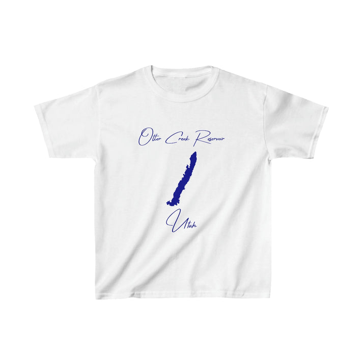 Utah  Otter  Creek  Reservoir  Youth  T-shirt  front  position  view  from  front  white.webp