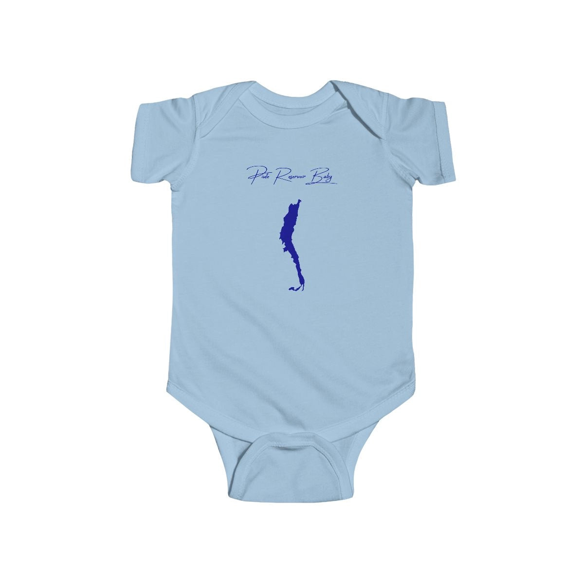Utah  Piute  Reservoir  Onesie  front  position  view  from  front  light  blue.webp