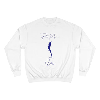 Utah  Piute  Reservoir  Sweatshirt  front  position  view  from  front  white.webp