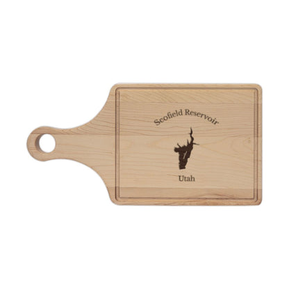 Utah  Scofield  Reservoir  Engraved  Cutting  Board  front  position  view  from  front  maple.webp