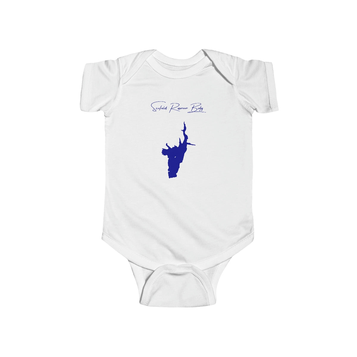 Utah  Scofield  Reservoir  Onesie  front  position  view  from  front  white.webp