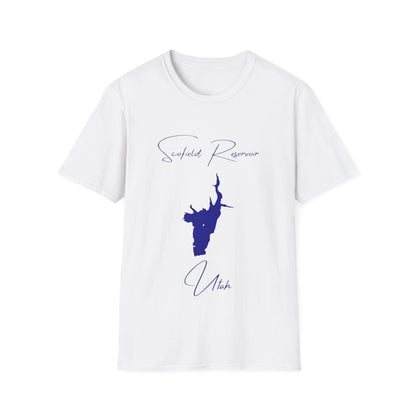 Utah  Scofield  Reservoir  T-shirt  front  position  view  from  front  white.webp