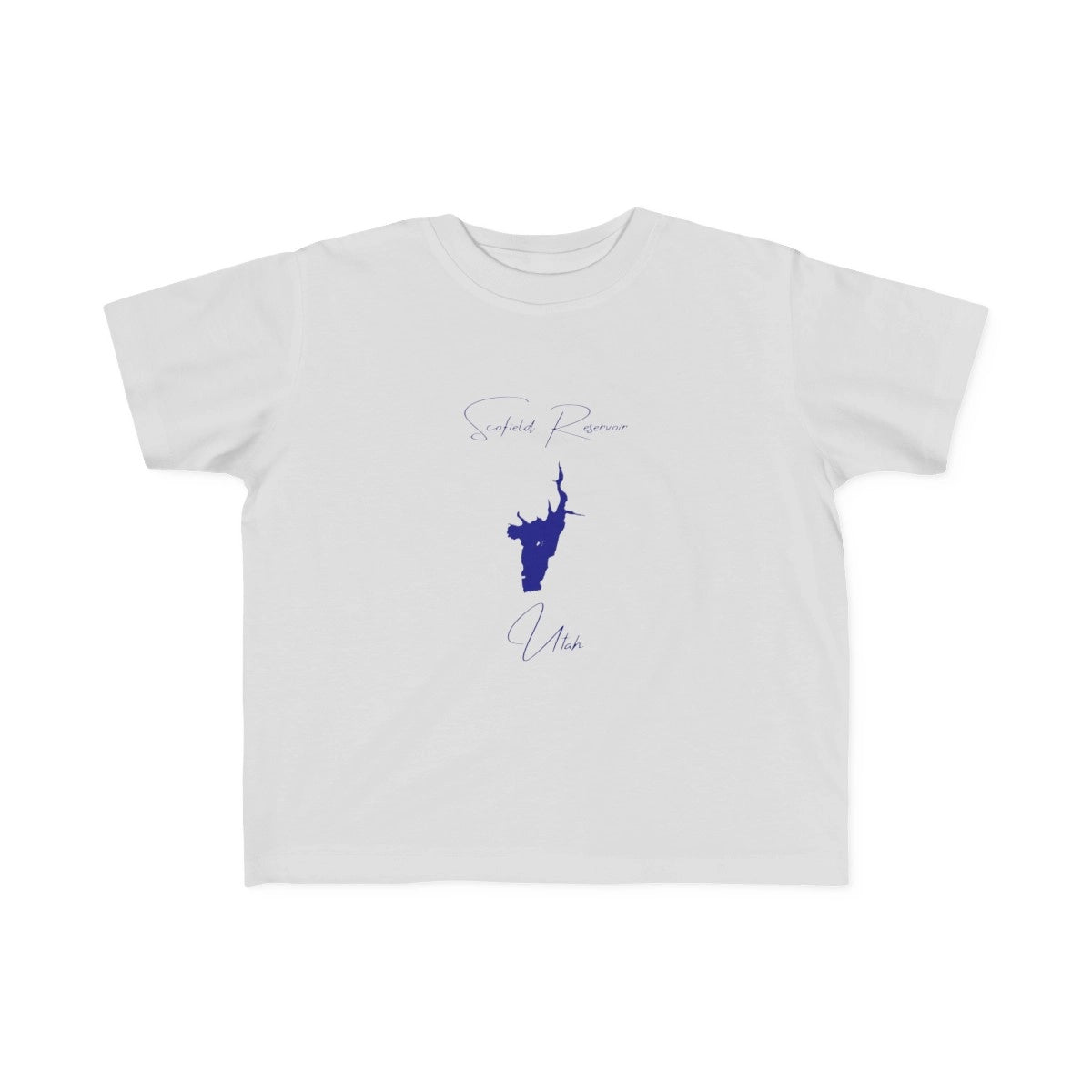 Utah  Scofield  Reservoir  Toddler  T-shirt  front  position  view  from  front  silver.webp
