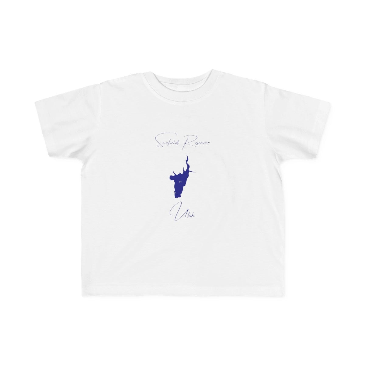 Utah  Scofield  Reservoir  Toddler  T-shirt  front  position  view  from  front  white.webp