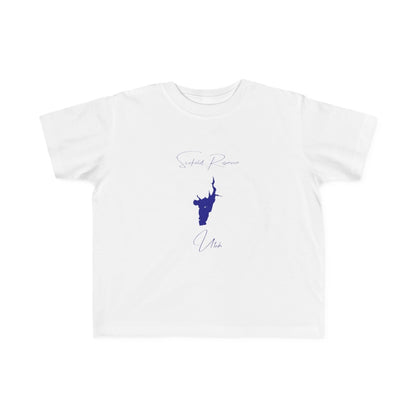 Utah  Scofield  Reservoir  Toddler  T-shirt  front  position  view  from  front  white.webp