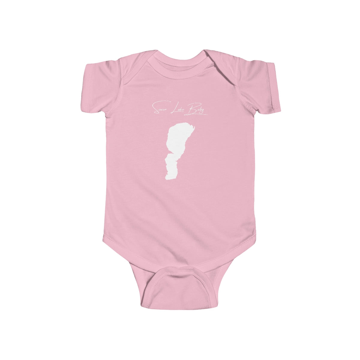 Utah  Sevier  Lake  Onesie  front  position  view  from  front  pink.webp