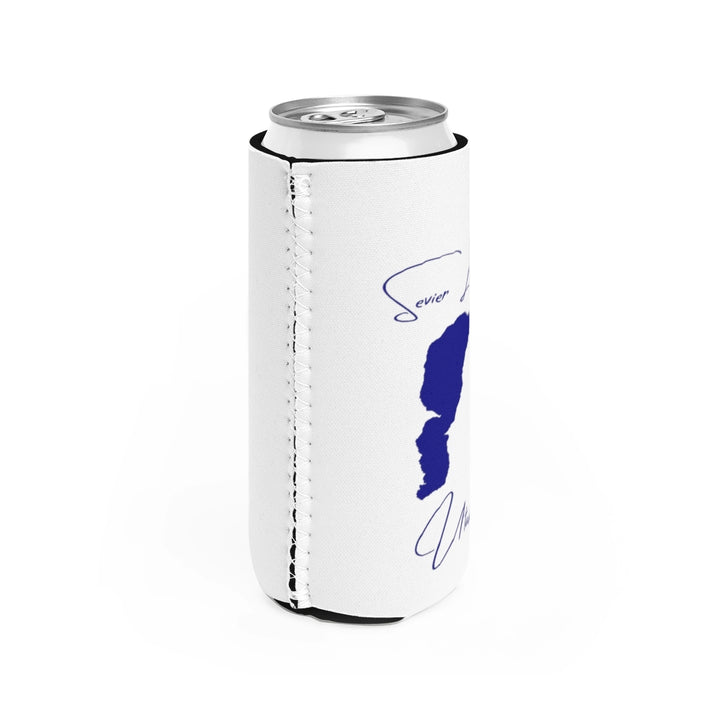 Utah  Sevier  Lake  Slim  Can  Koozie  all  position  view  from  right  white.webp