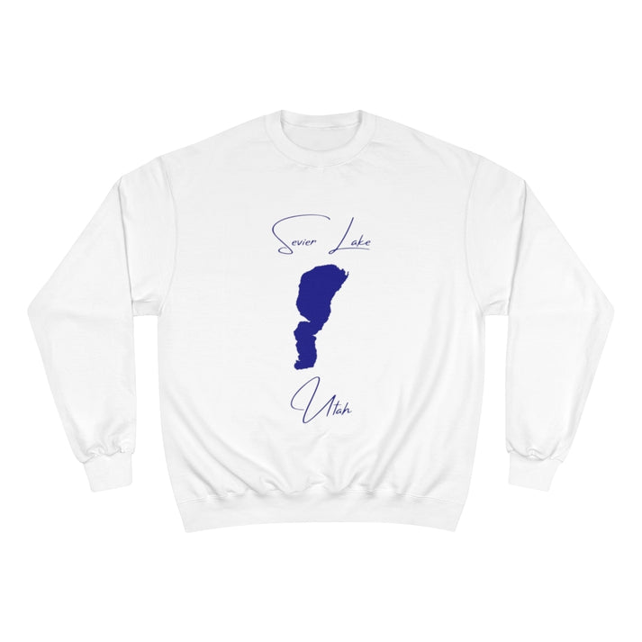 Utah  Sevier  Lake  Sweatshirt  front  position  view  from  front  white.webp