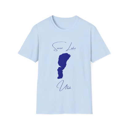 Utah  Sevier  Lake  T-shirt  front  position  view  from  front  light  blue.webp