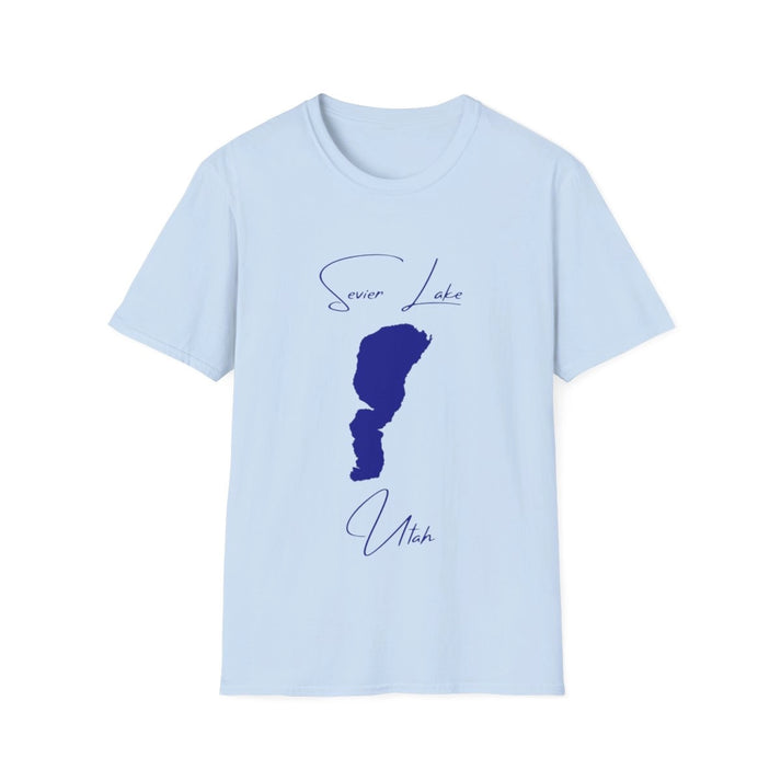 Utah  Sevier  Lake  T-shirt  front  position  view  from  front  light  blue.webp