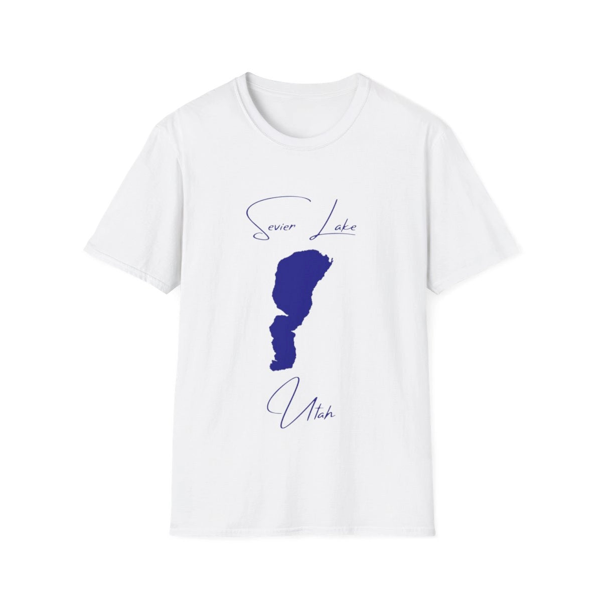 Utah  Sevier  Lake  T-shirt  front  position  view  from  front  white.webp