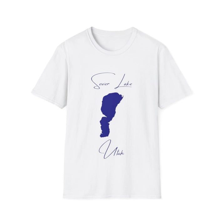 Utah  Sevier  Lake  T-shirt  front  position  view  from  front  white.webp