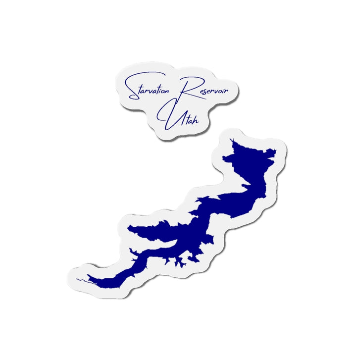 Utah  Starvation  Reservoir  Die  Cut  Magnet  front  position  view  from  front  4  x  4.webp