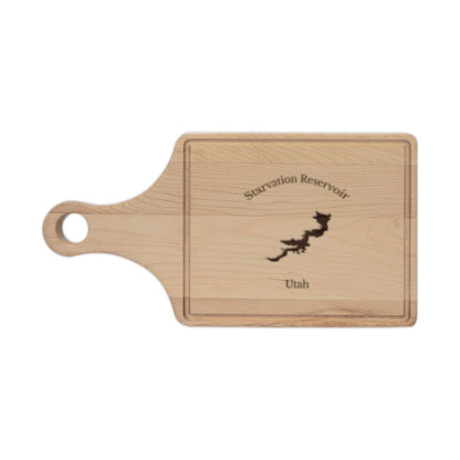 Utah  Starvation  Reservoir  Engraved  Cutting  Board  front  position  view  from  front  maple.webp