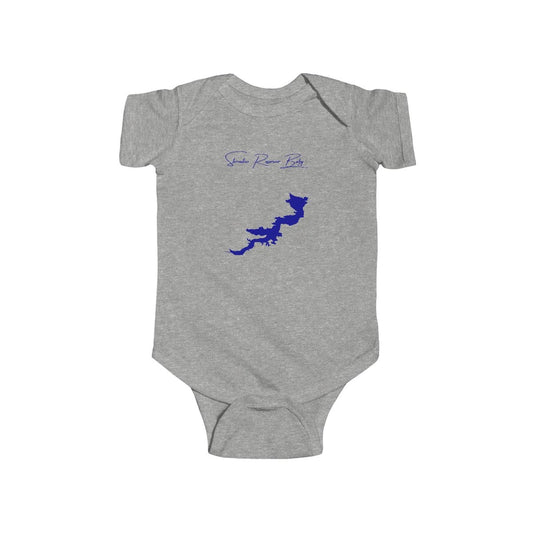 Utah  Starvation  Reservoir  Onesie  front  position  view  from  front  heather.webp