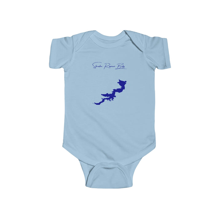 Utah  Starvation  Reservoir  Onesie  front  position  view  from  front  light  blue.webp