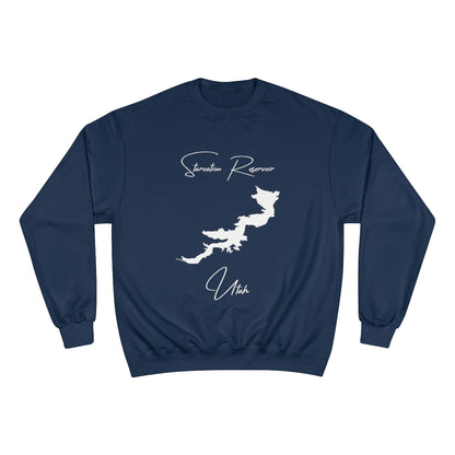 Utah  Starvation  Reservoir  Sweatshirt  front  position  view  from  front  navy.webp