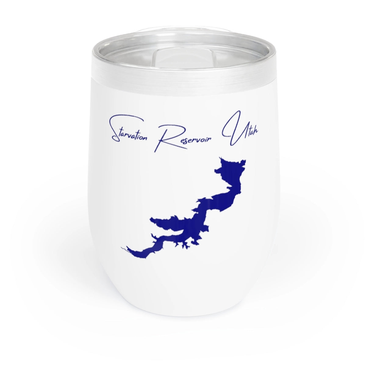Utah  Starvation  Reservoir  Wine  Tumbler  front  position  view  from  front  white.webp