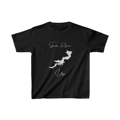 Utah  Starvation  Reservoir  Youth  T-shirt  front  position  view  from  front  black.webp