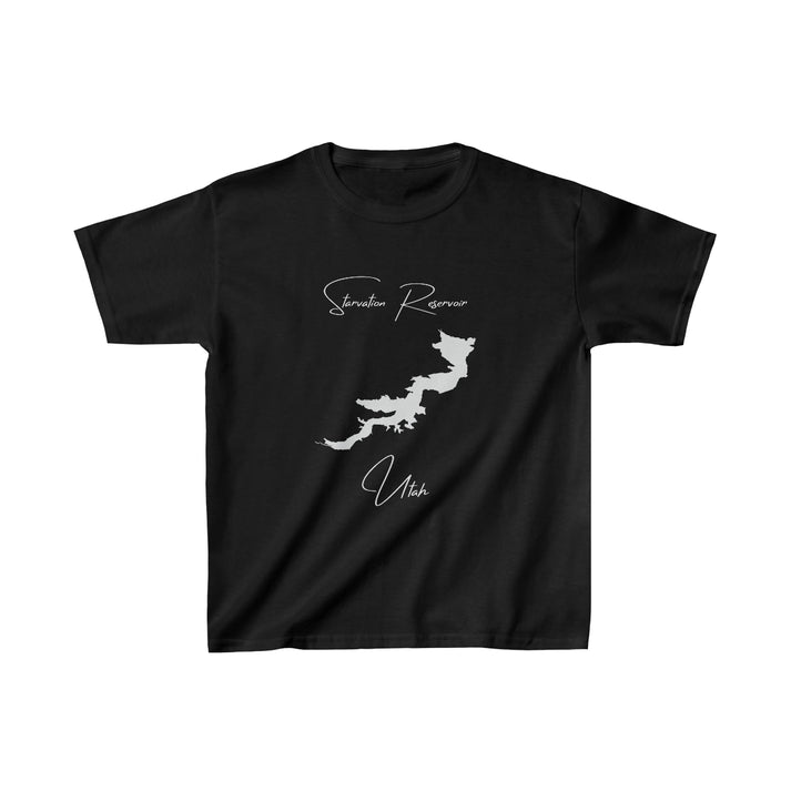 Utah  Starvation  Reservoir  Youth  T-shirt  front  position  view  from  front  black.webp