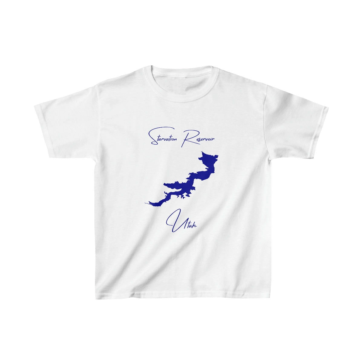 Utah  Starvation  Reservoir  Youth  T-shirt  front  position  view  from  front  white.webp