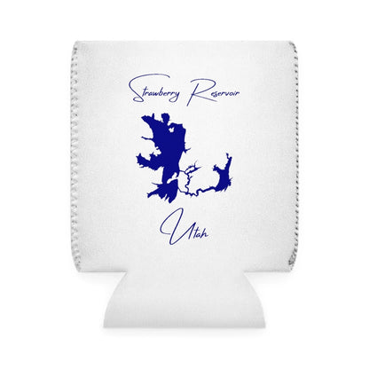 Utah  Strawberry  Reservoir  Can  Koozie  front  position  view  from  front-1  white.webp