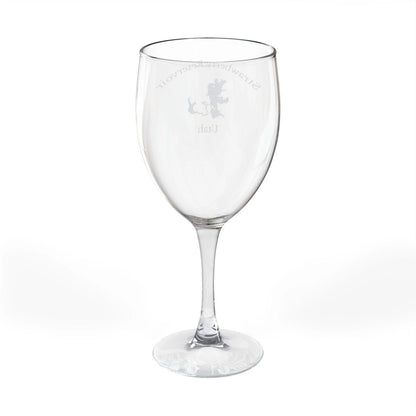 Utah  Strawberry  Reservoir  Engraved  Wine  Glass  other  position  view  from  back  10.5oz.webp