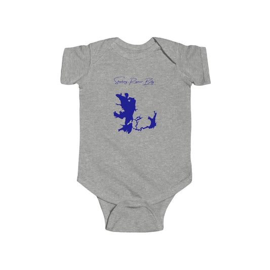 Utah  Strawberry  Reservoir  Onesie  front  position  view  from  front  heather.webp