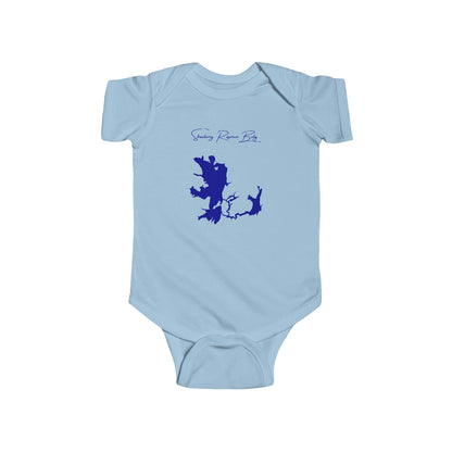 Utah  Strawberry  Reservoir  Onesie  front  position  view  from  front  light  blue.webp