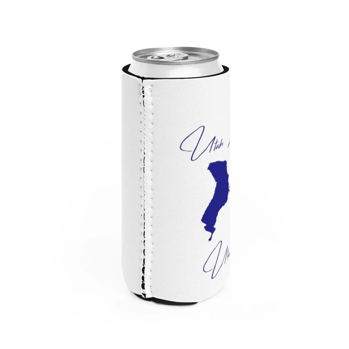 Utah  Utah  Lake  Slim  Can  Koozie  all  position  view  from  right  white.webp