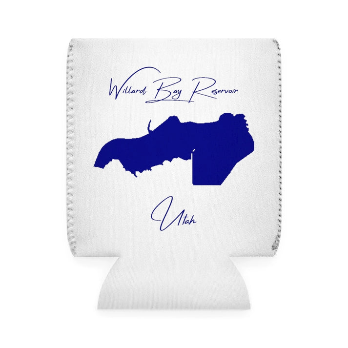 Utah  Willard  Bay  Reservoir  Can  Koozie  front  position  view  from  front-1  white.webp