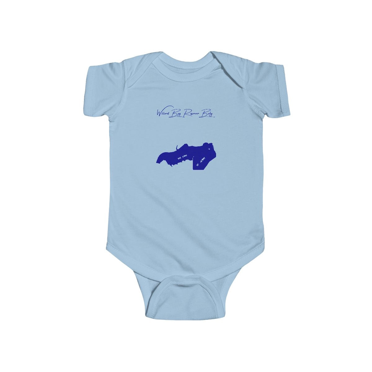 Utah  Willard  Bay  Reservoir  Onesie  front  position  view  from  front  light  blue.webp