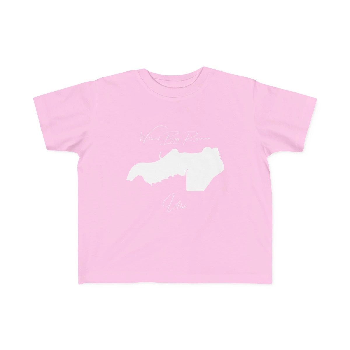 Utah  Willard  Bay  Reservoir  Toddler  T-shirt  front  position  view  from  front  pink.webp