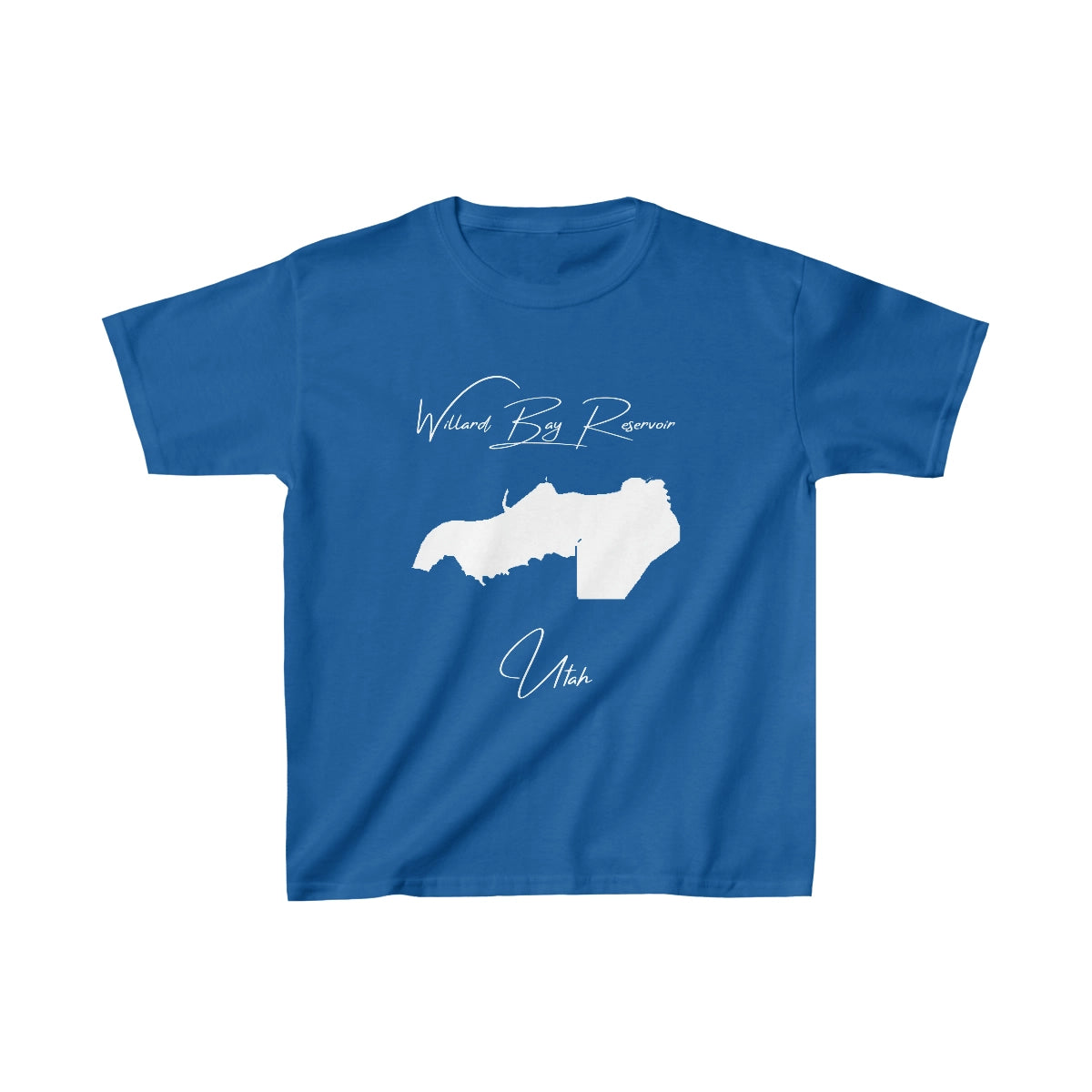 Utah  Willard  Bay  Reservoir  Youth  T-shirt  front  position  view  from  front  royal.webp