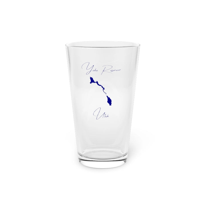 Utah  Yuba  Reservoir  16oz  Pint  Glass  front  position  view  from  front  16oz.webp