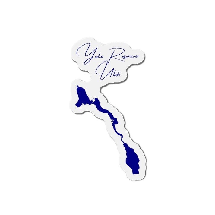 Utah  Yuba  Reservoir  Die  Cut  Magnet  front  position  view  from  front  4  x  4.webp