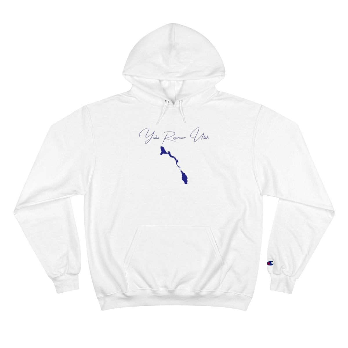 Utah  Yuba  Reservoir  Hoodie  front  position  view  from  front  white.webp