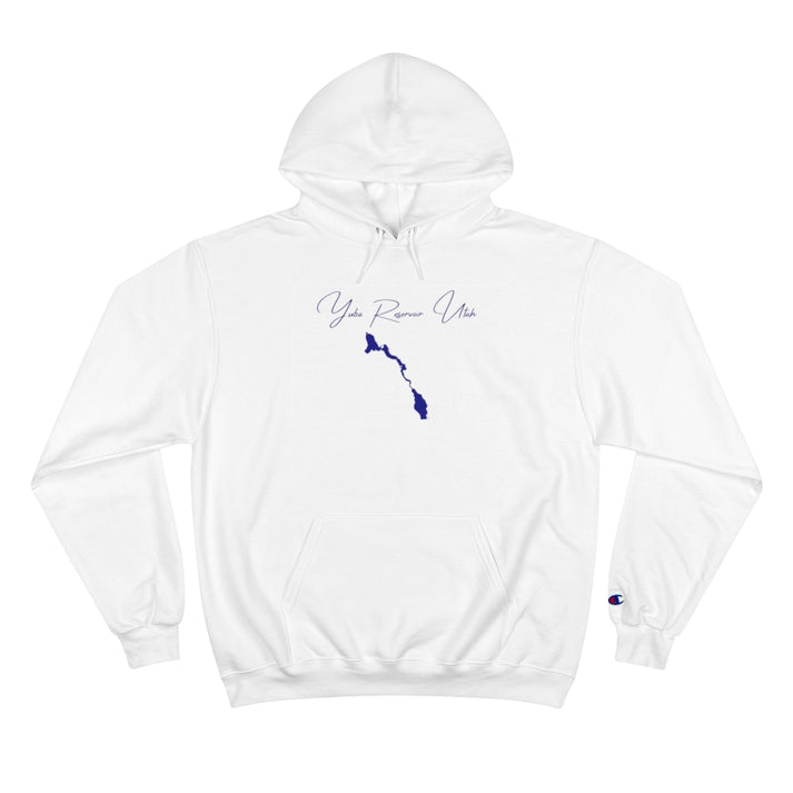 Utah  Yuba  Reservoir  Hoodie  front  position  view  from  front  white.webp