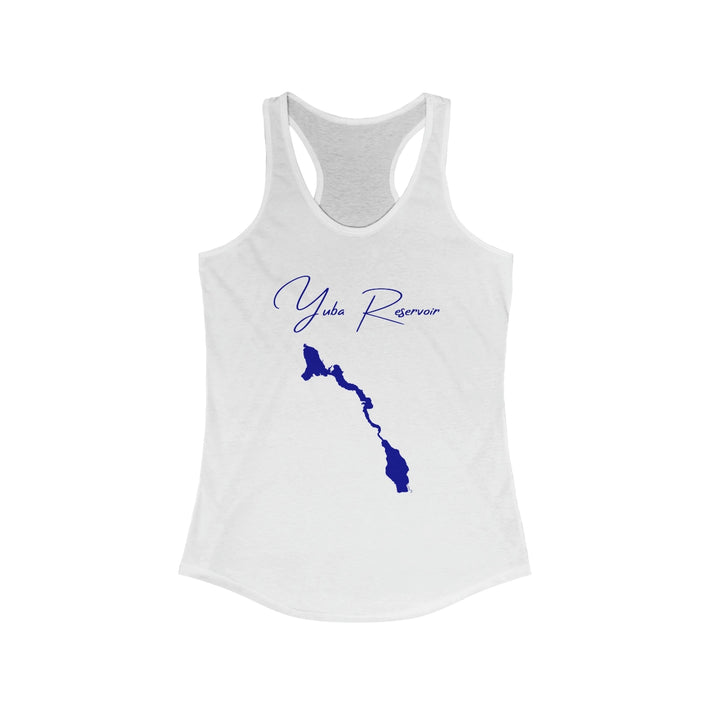 Utah  Yuba  Reservoir  Racerback-Tank  front  position  view  from  front  solid  white.webp