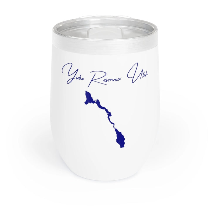 Utah  Yuba  Reservoir  Wine  Tumbler  front  position  view  from  front  white.webp