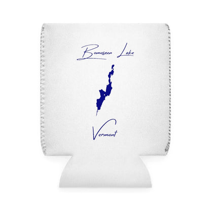 Vermont  Bomoseen  Lake  Can  Koozie  front  position  view  from  front-1  white.webp