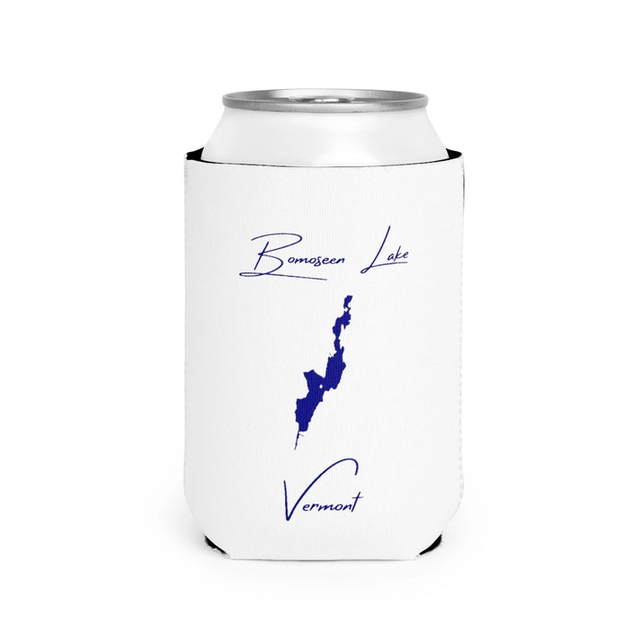Vermont  Bomoseen  Lake  Can  Koozie  front  position  view  from  front-2  white.webp