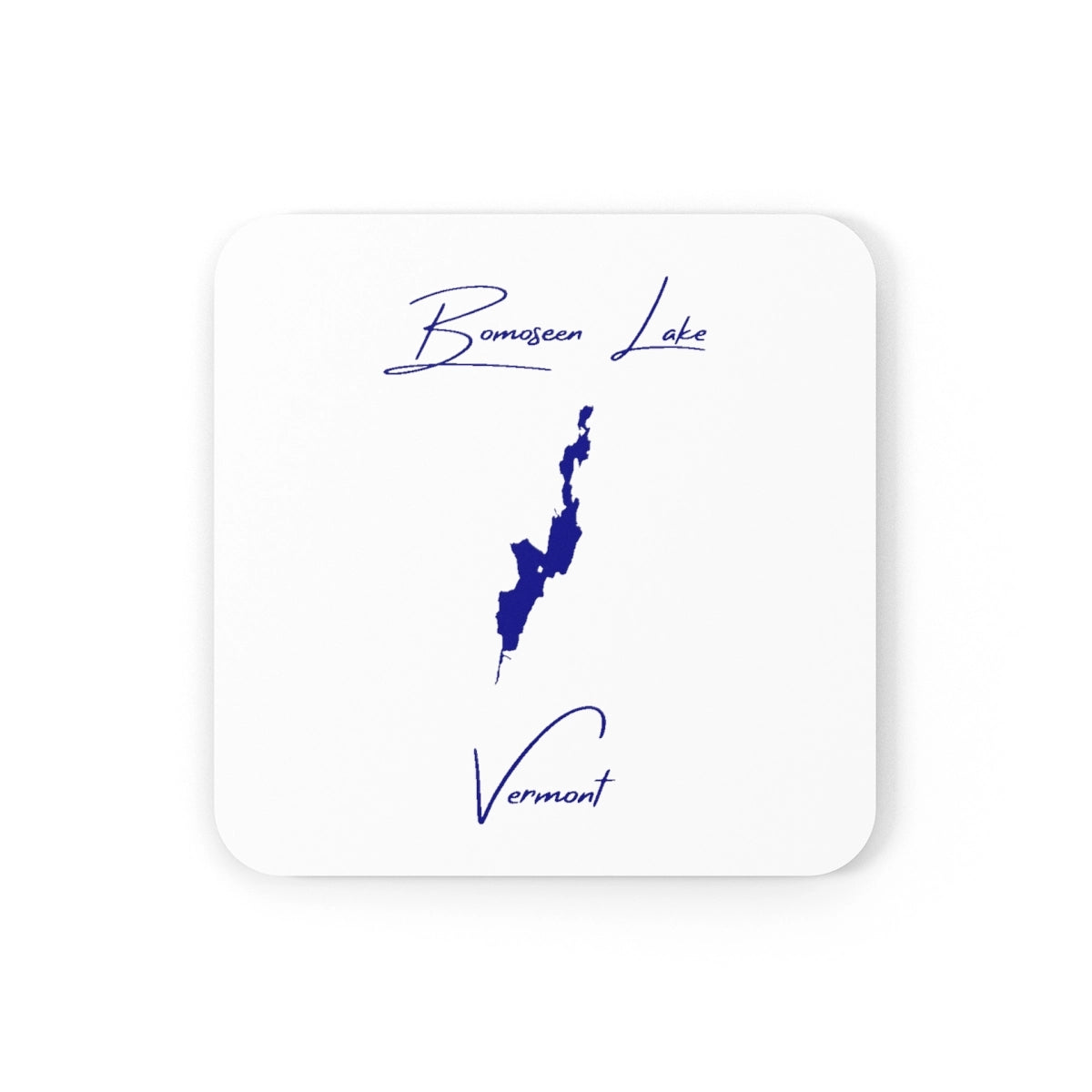 Vermont  Bomoseen  Lake  Coaster  Set  front  position  view  from  front  3.75  x  3.75.webp