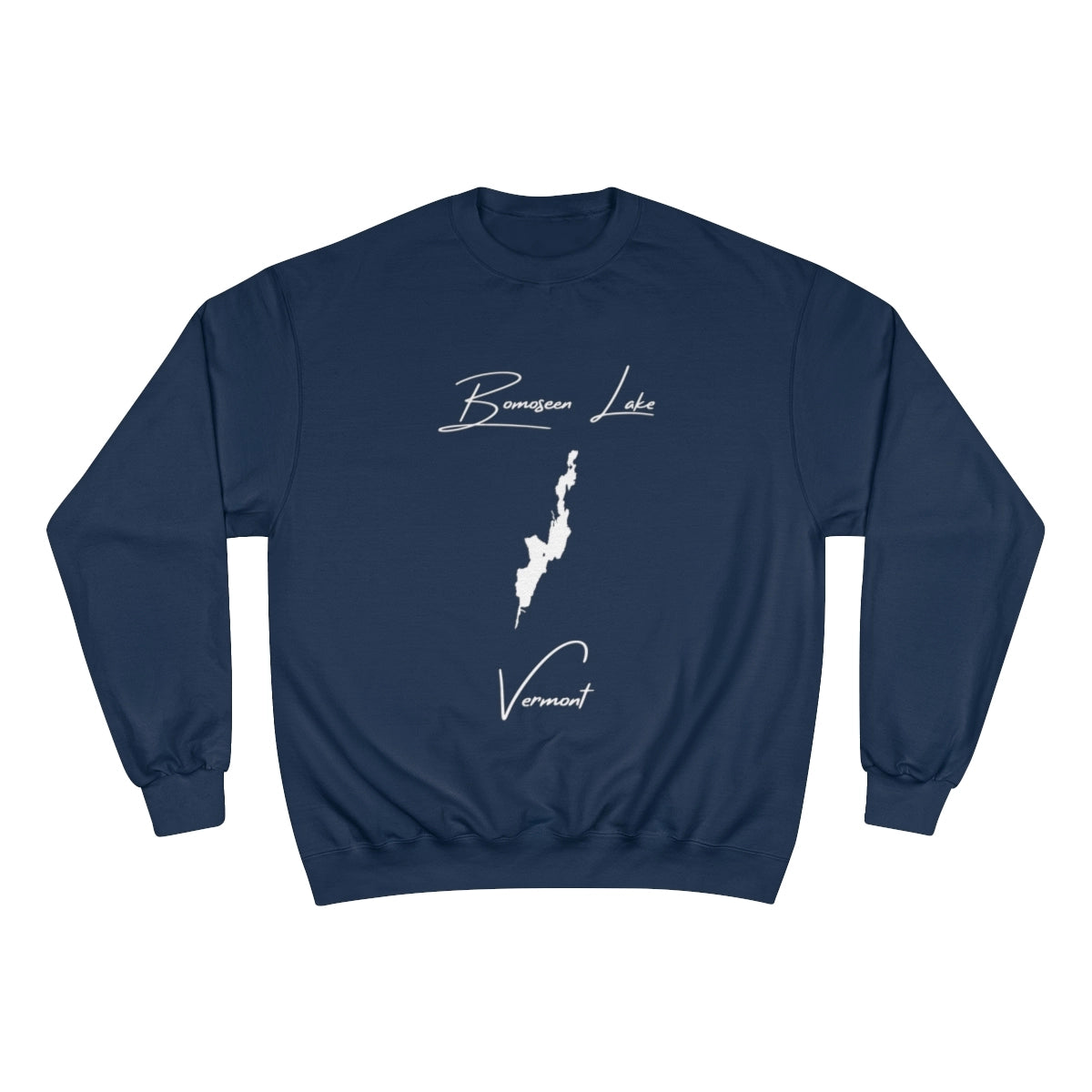 Vermont  Bomoseen  Lake  Sweatshirt  front  position  view  from  front  navy.webp