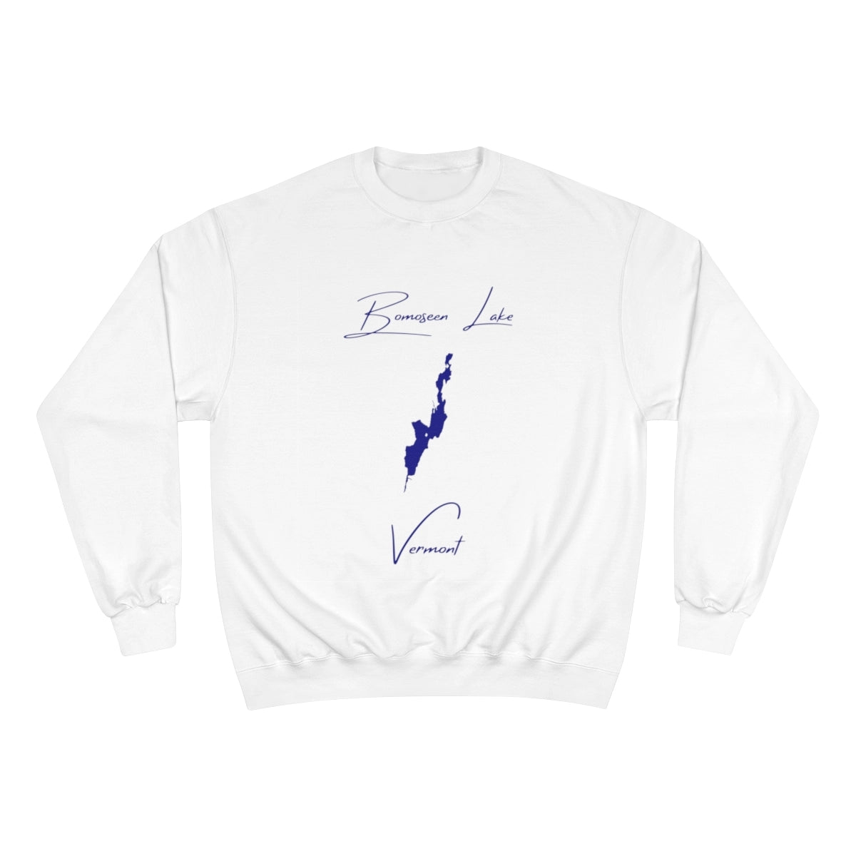 Vermont  Bomoseen  Lake  Sweatshirt  front  position  view  from  front  white.webp