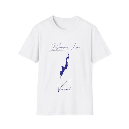 Vermont  Bomoseen  Lake  T-shirt  front  position  view  from  front  white.webp
