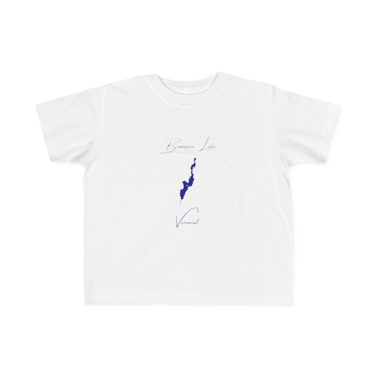 Vermont  Bomoseen  Lake  Toddler  T-shirt  front  position  view  from  front  white.webp